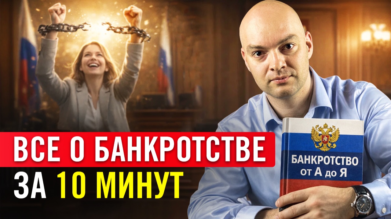 БАНКРОТСТВО 2026: пошаговая инструкция. Как ЛЕГКО списать долги по кредитам?