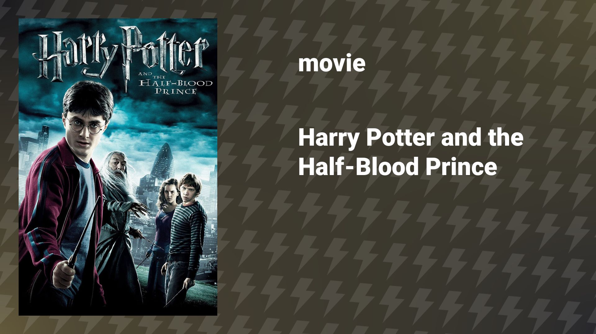 Harry Potter and the Half-Blood Prince (movie, 2009)
