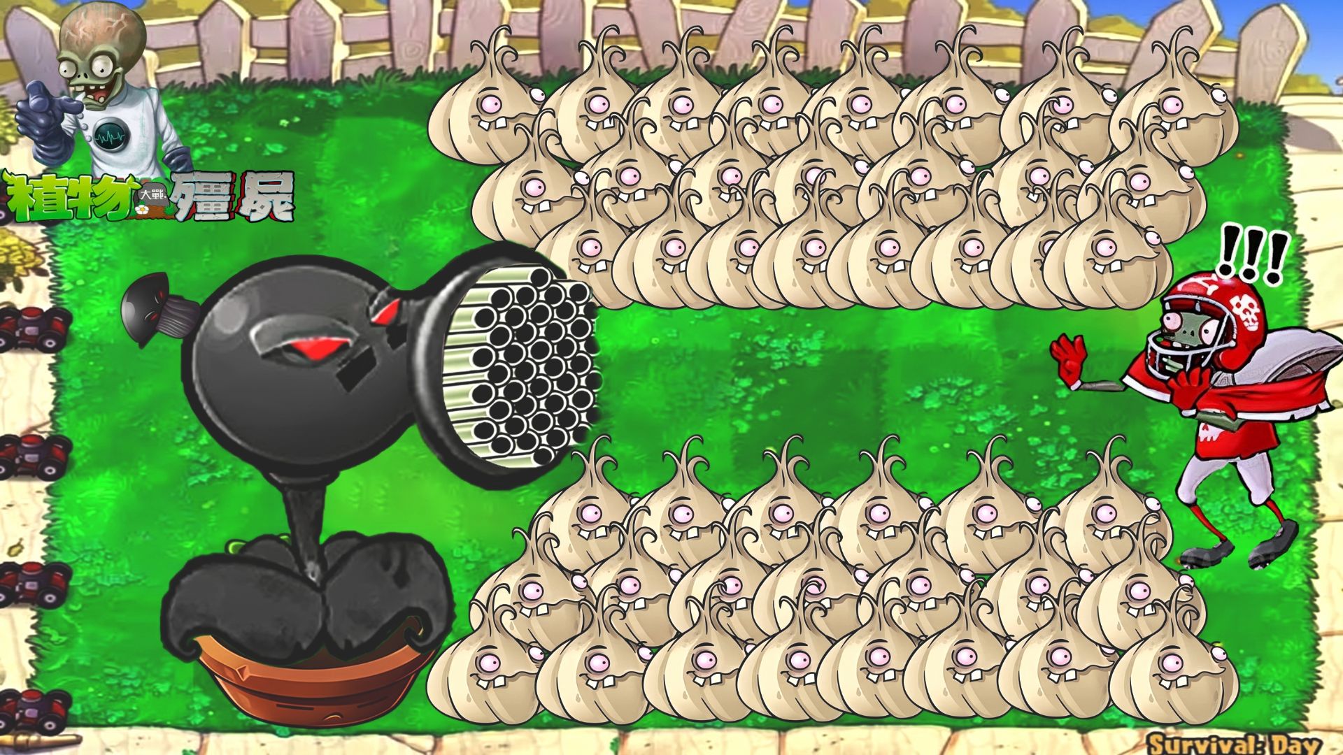 Растения против Зомби PvZ Hybrid Remake v0.21 [1] битва прохождение топ