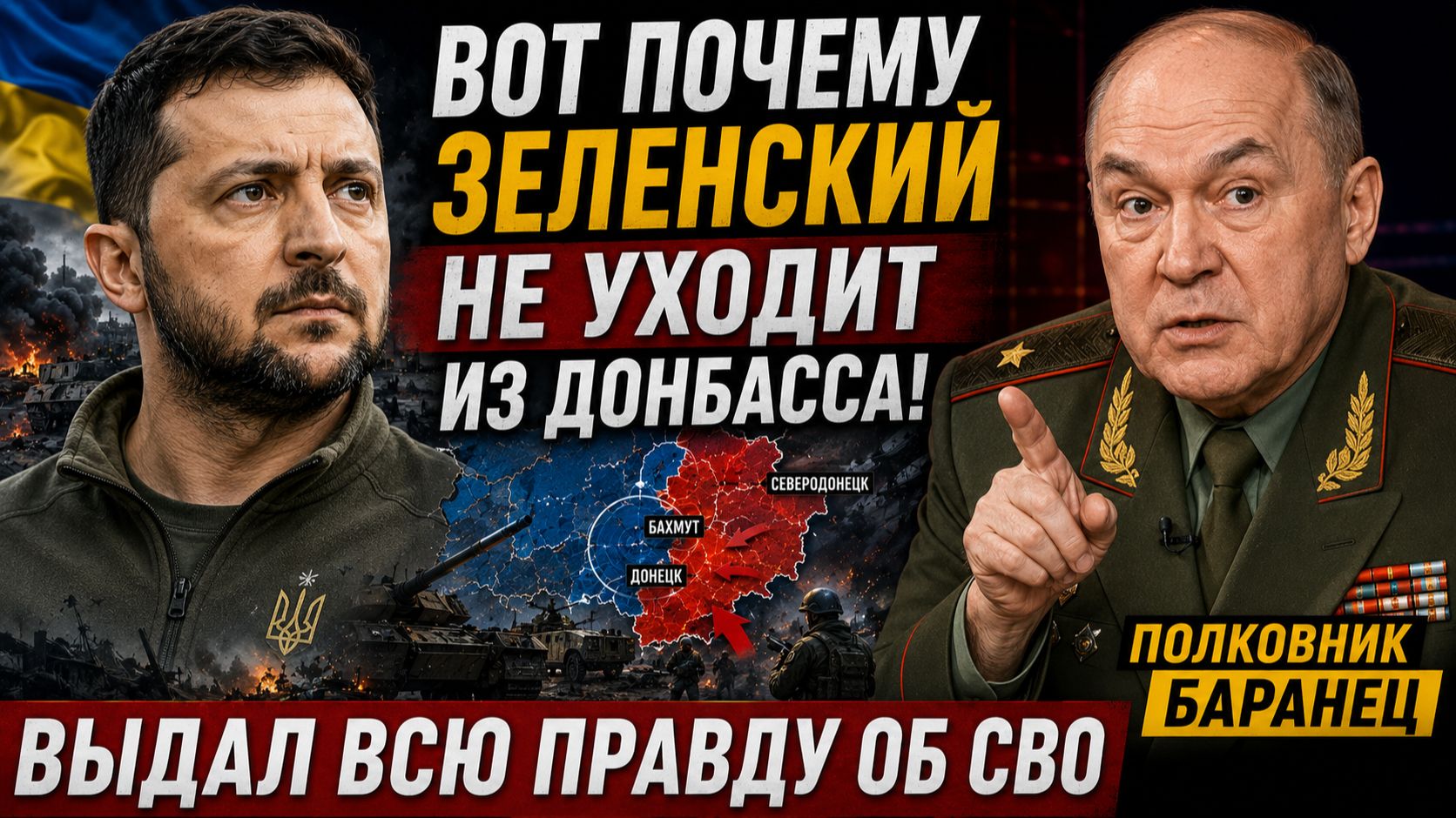 ВОТ ПОЧЕМУ ЗЕЛЕНСКИЙ НЕ УХОДИТ ИЗ ДОНБАССА! ПОЛКОВНИК БАРАНЕЦ ВЫДАЛ ВСЮ ПРАВДУ ОБ СВО