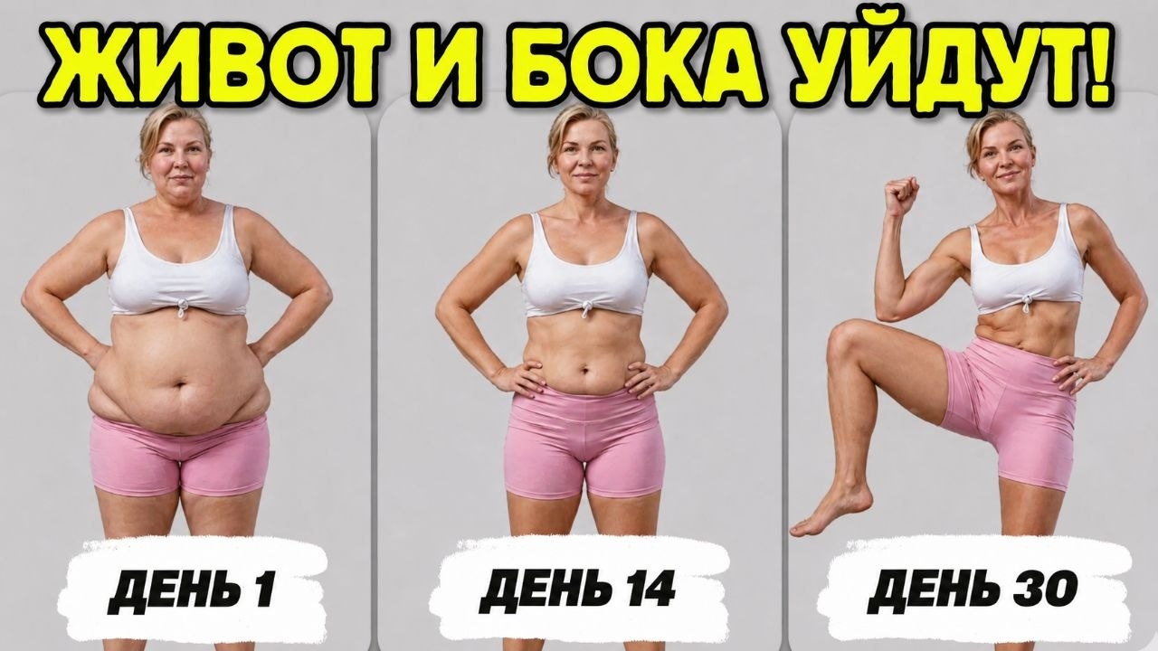 Убираем бока и живот! Мощный пресс СТОЯ на 8 минут: фитнес-микс с китайскими фишками