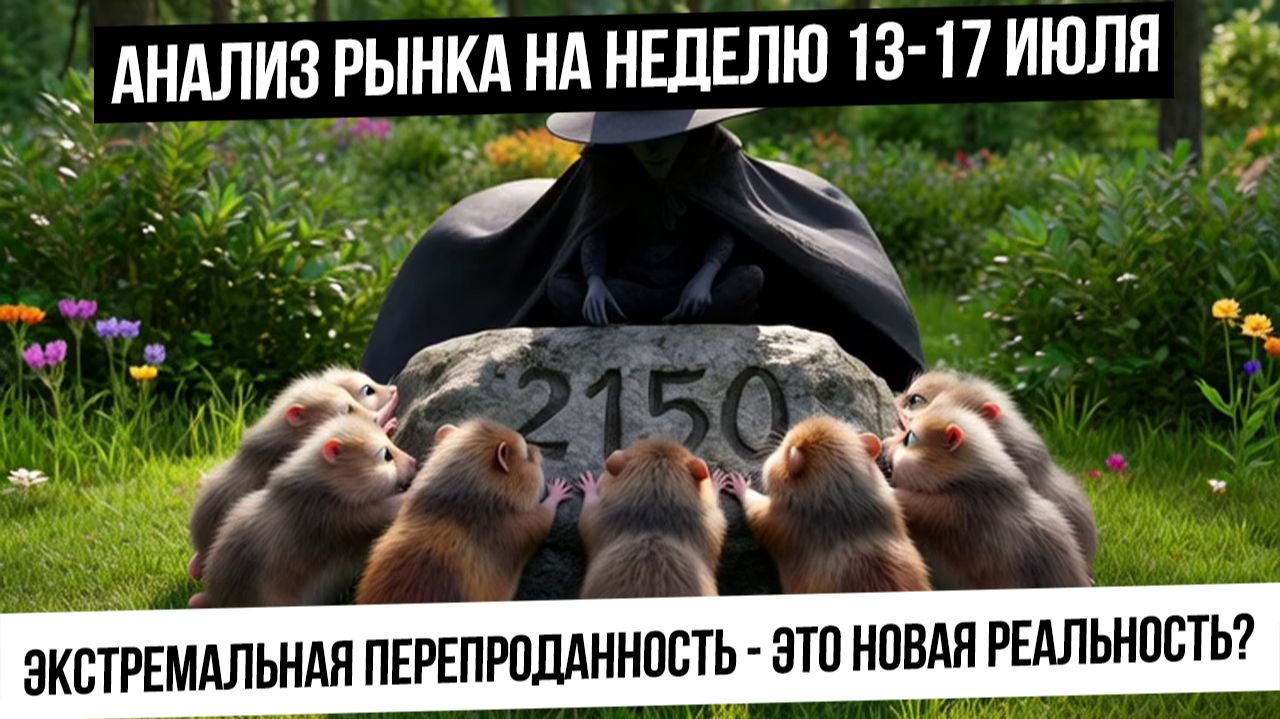 Анализ рынка на неделю 13-17 июля. Экстремальная перепроданность! 1970 и толпа. Рубль укрепится?