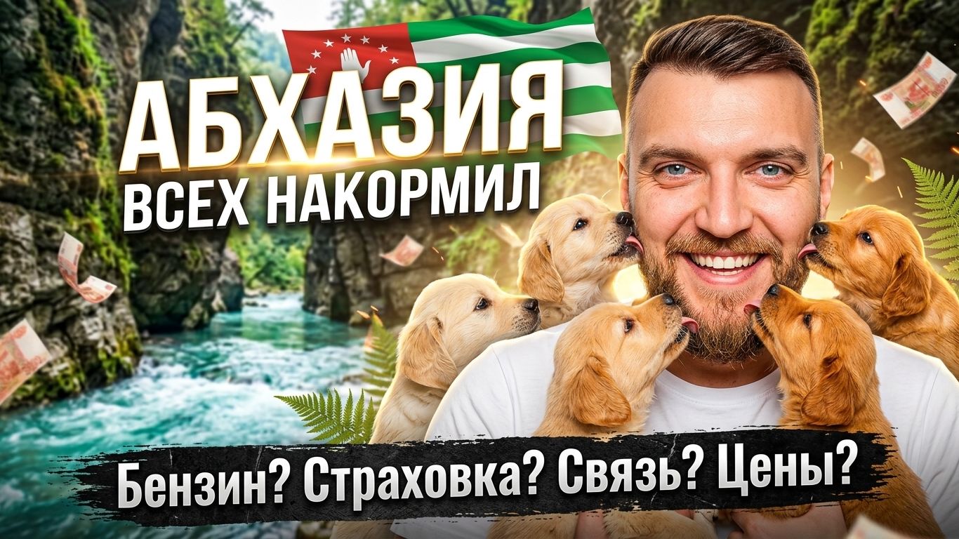 #АБХАЗИЯ 2026 - ВСЕХ НАКОРМИЛ) Новый Афон Черниговка и водопады