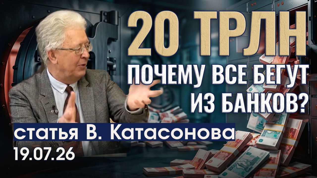 Крах финансовой модели | Россияне массово снимают наличные | статья | Валентин Катасонов