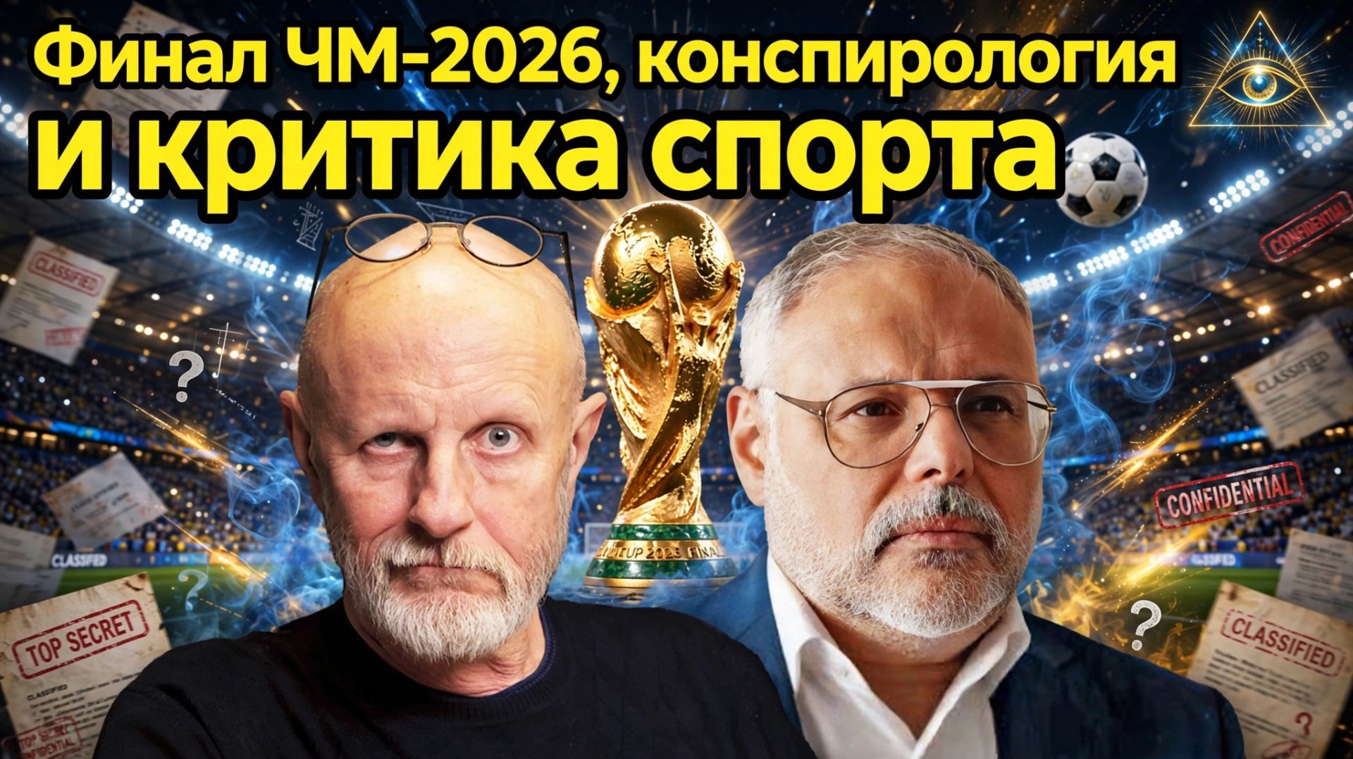 Михаил Хазин и Дмитрий Пучков: финал ЧМ-2026, конспирология и критика спорта