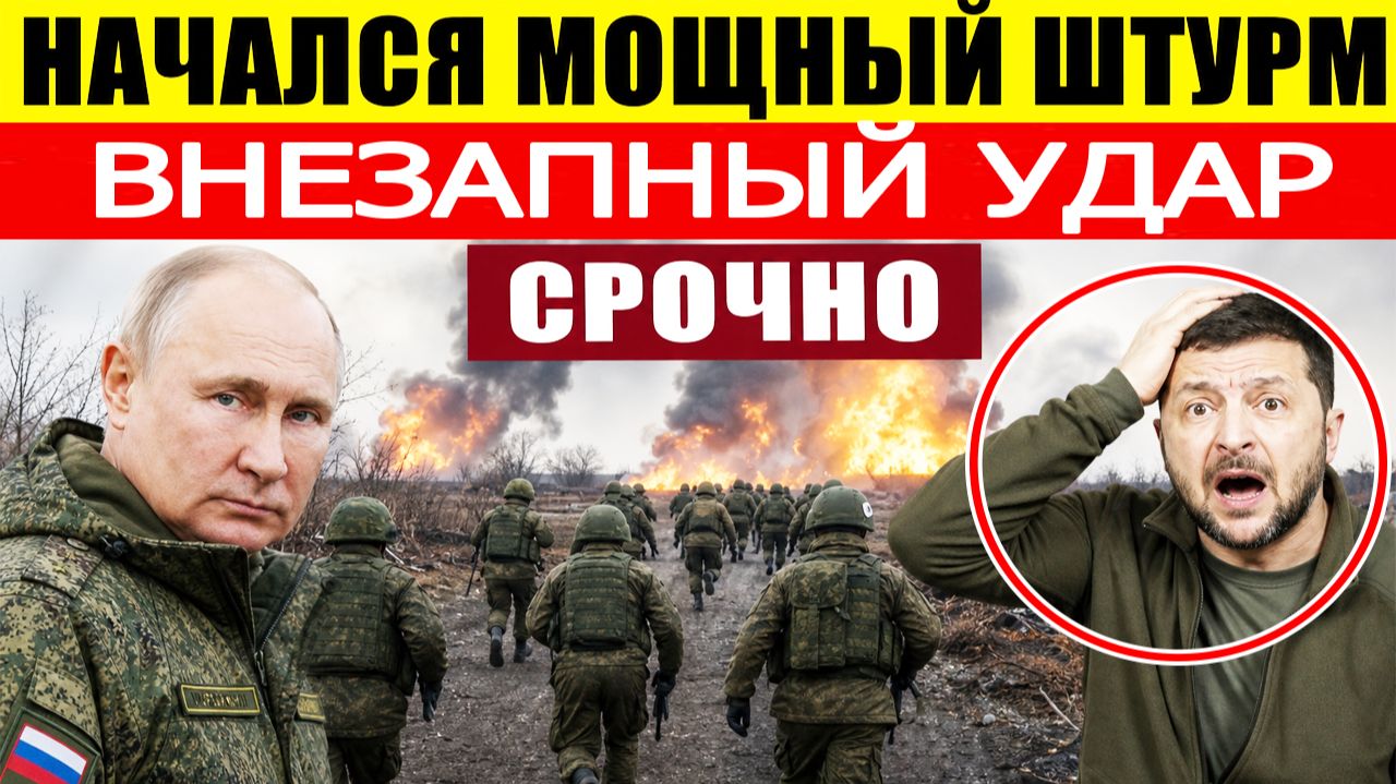 ⚡️Начался штурм границы. Мощнейшая атака России по Украине