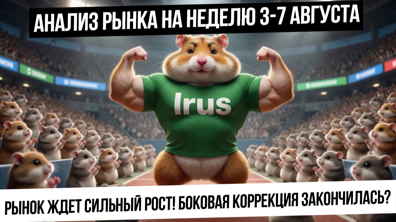 Анализ рынка на неделю 3-7 августа. Коррекция завершилась боковиком! Дальше рост и шорт-сквизы!