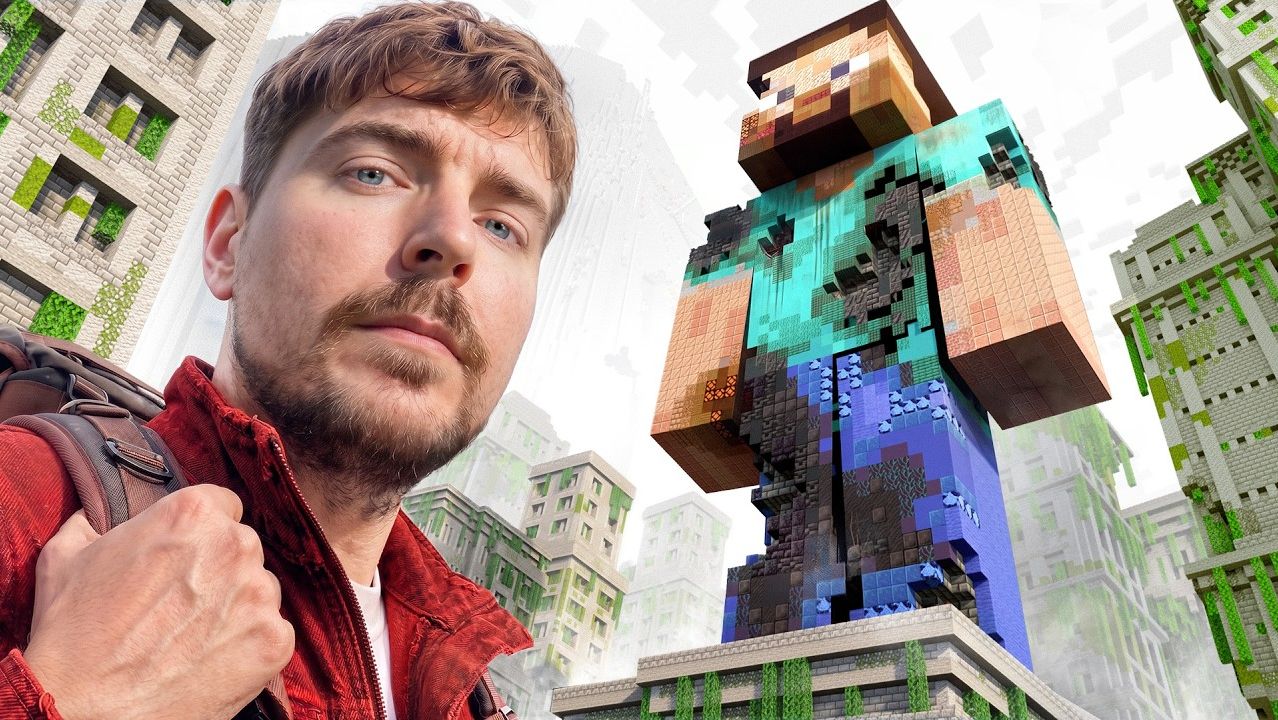Мистер Бист. Обследую свой забытый сервер в Minecraft. MrBeast на русском