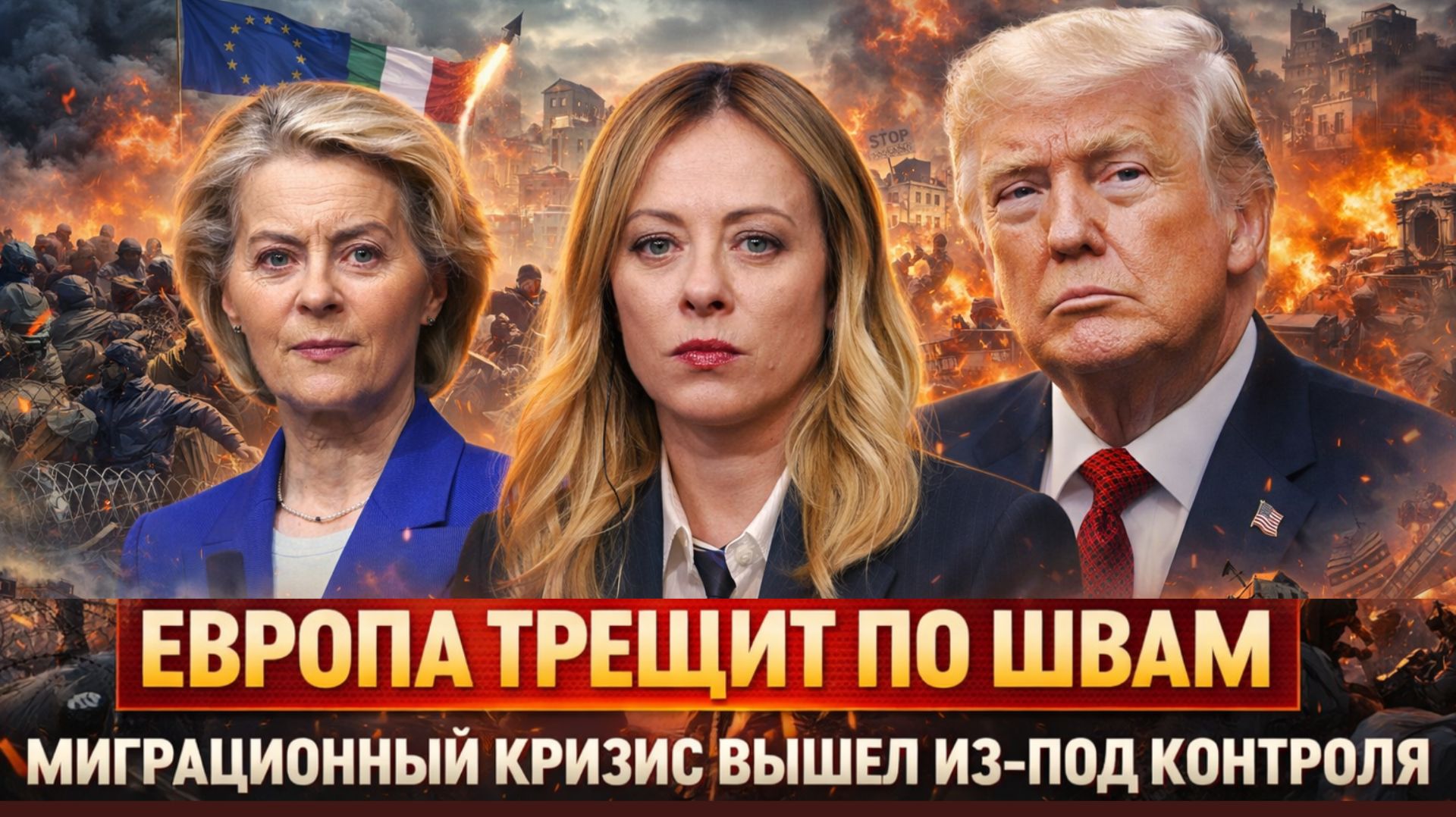 "Напряжение растет!МИГРАЦИОННЫЙ кризис бьет по ЕС/Арктика стала фронтом?МОСКВА И США делят север?"