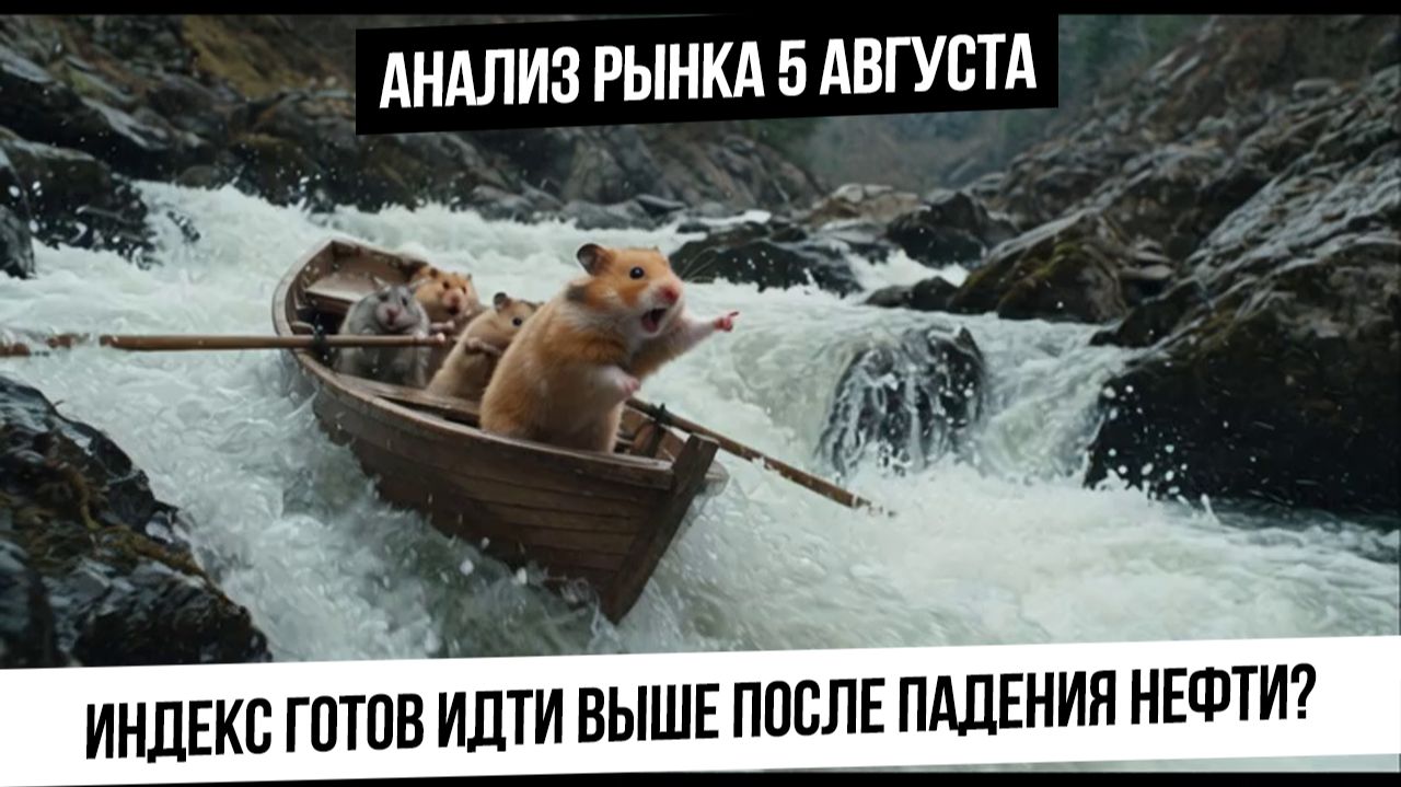 Анализ рынка 5 августа. Возможет ли рост рынка после того как нефть перестала давить? Что с рублем?