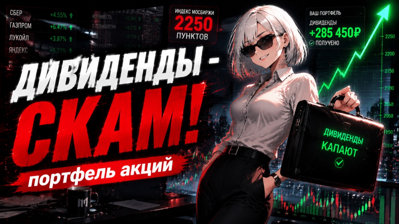 Дивидендный портфель приносит 2 млн 🍋
