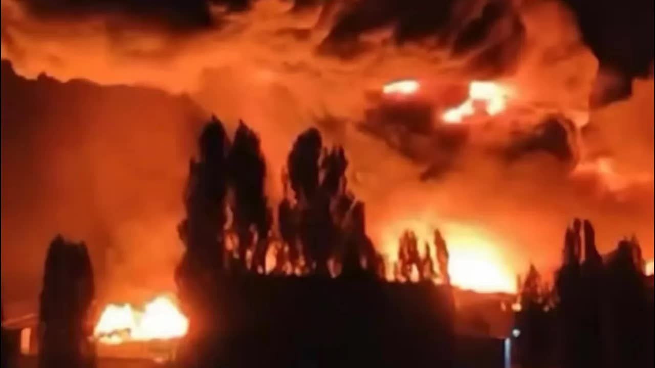 Самый мощный удар по столице сопредельного государства все горит небо не видно день не настал