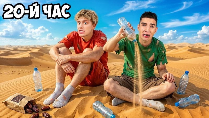 24 Часа в ПУСТЫНЕ в ДУБАЕ !