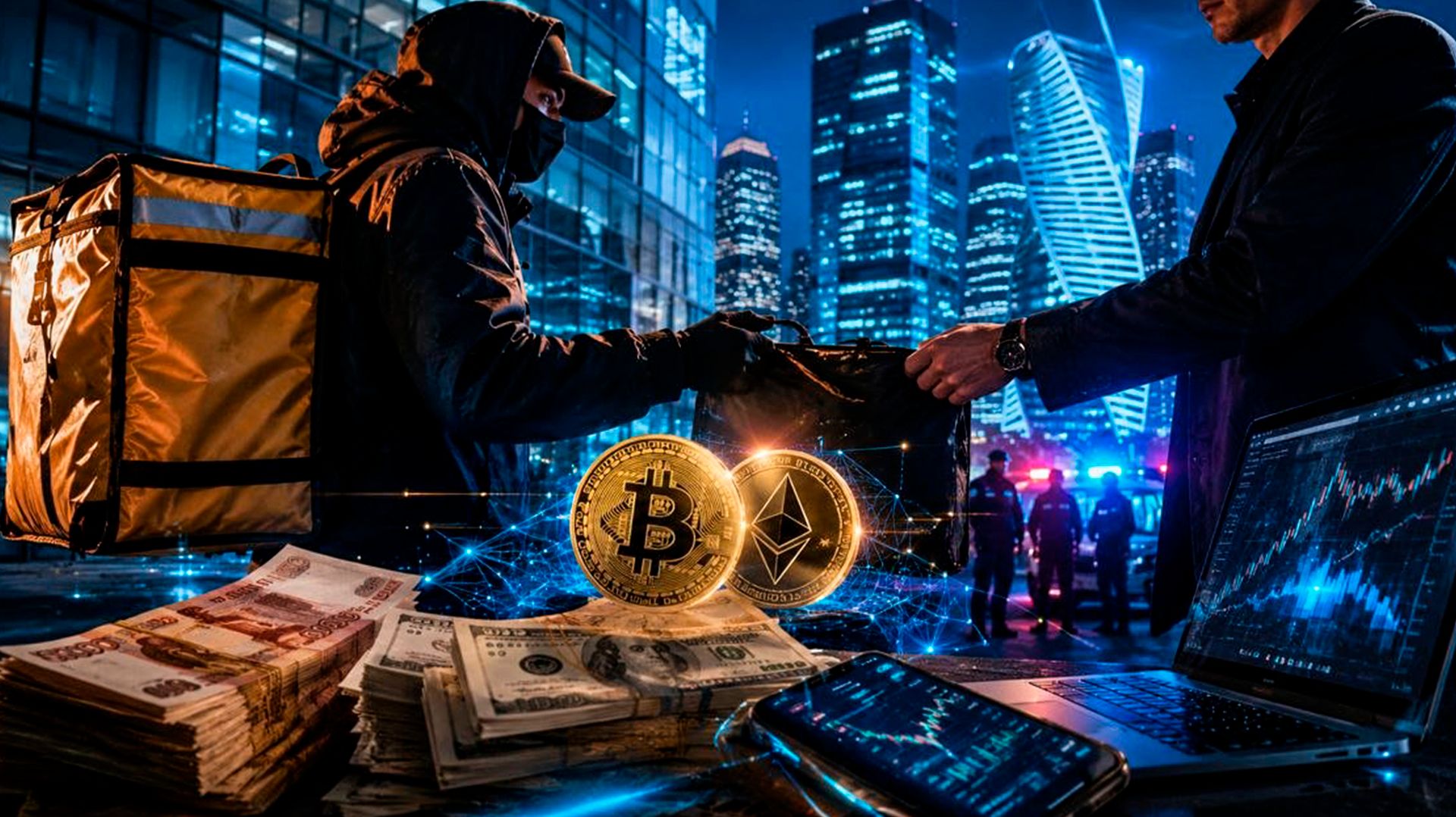 Инвестиции в крипту и курьеры: как работали нелегальные обменники в «Москва-Сити»?