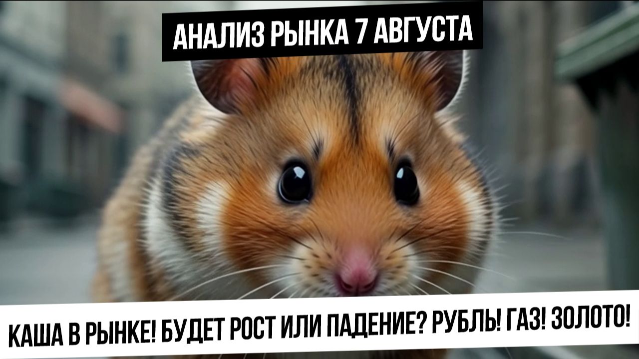 Анализ рынка 7 августа. Рост или падение сегодня? Что с рублем? Газ! Нефть! Золото!