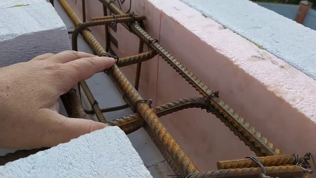 Армопояс в доме из газоблока